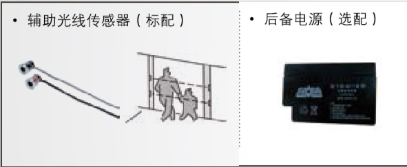 附加功能（備用電源、輔助光線傳感器）